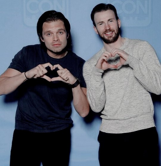 Chris Evans & Sebastian Stan Bromance.