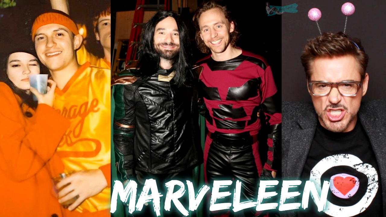 marvel cast celebrating halloween