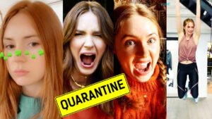 Karen Gillan in quarantine