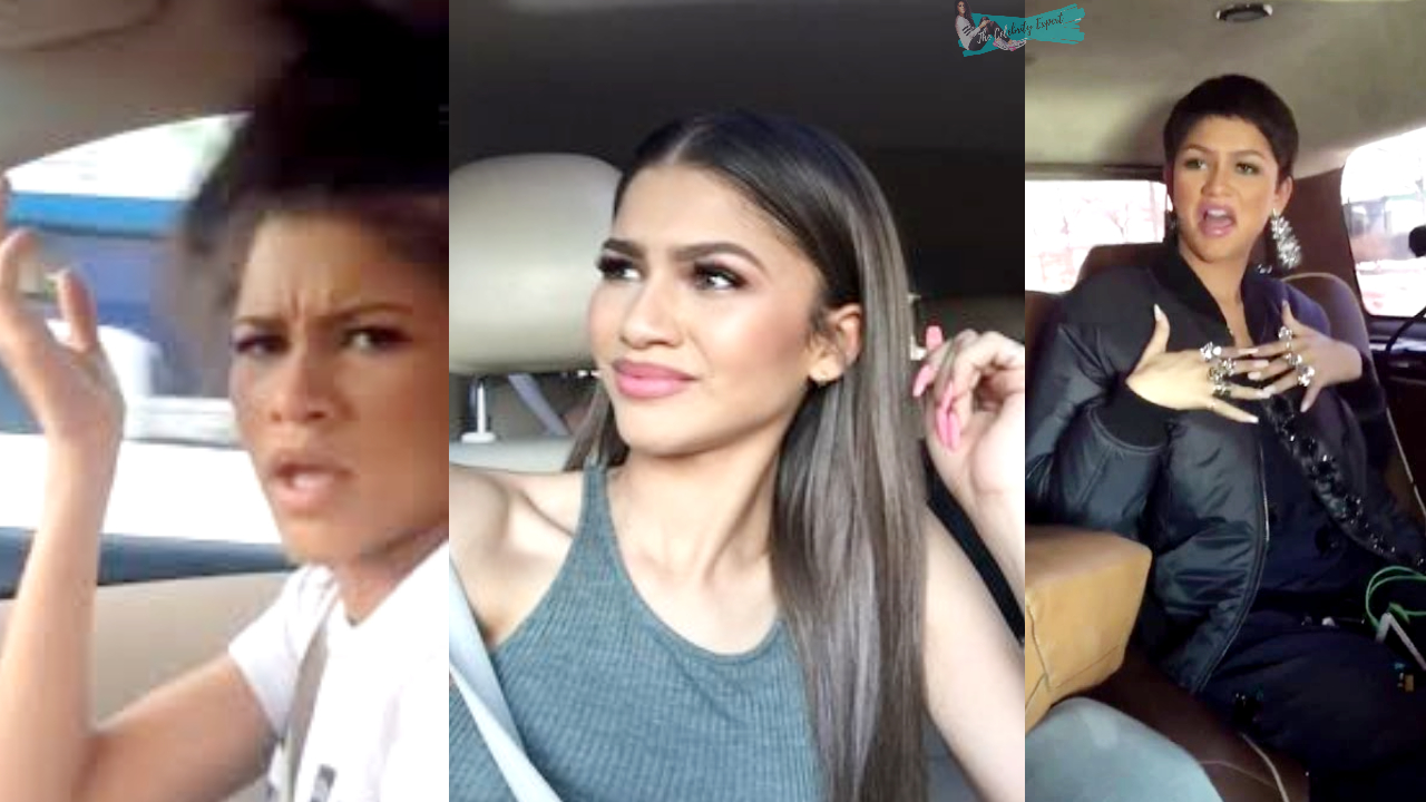 zendaya dancing in car