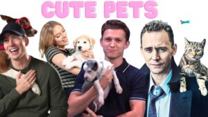 Marvel Cast Playing With Pets