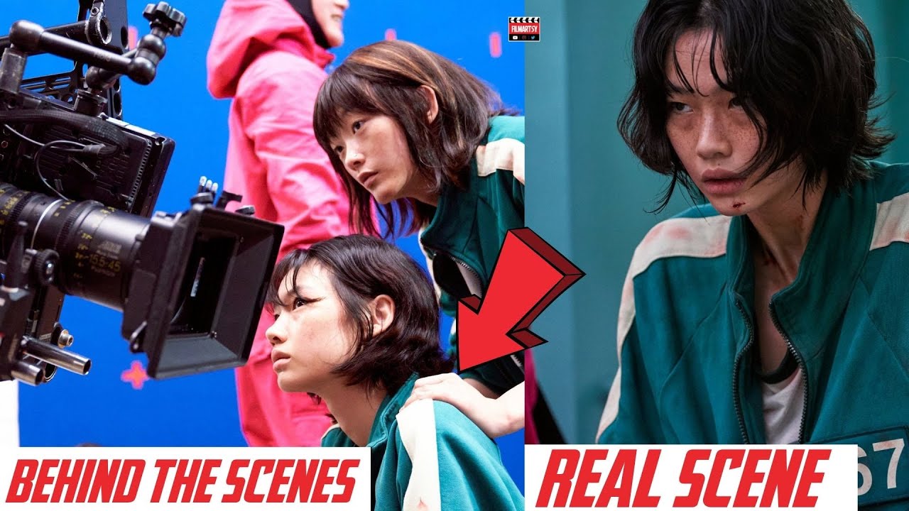 Squid Game Real Scene Vs. Behind The scene