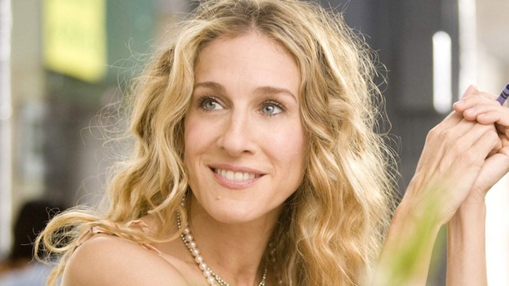 Sarah Jessica Parker, as Carrie in Sex and the City
