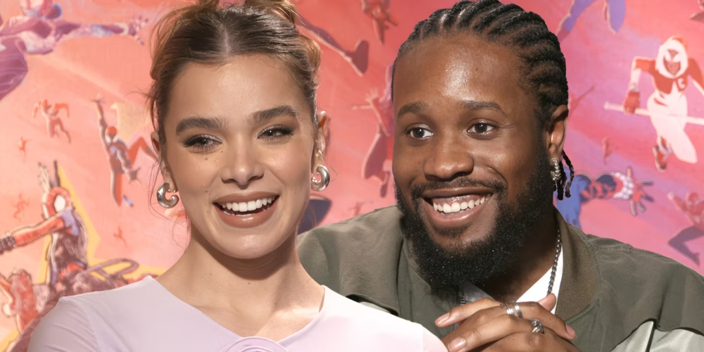 Spider-Man: Across the Spider Verse voice actors Hailee Steinfeld and Shameik Moore