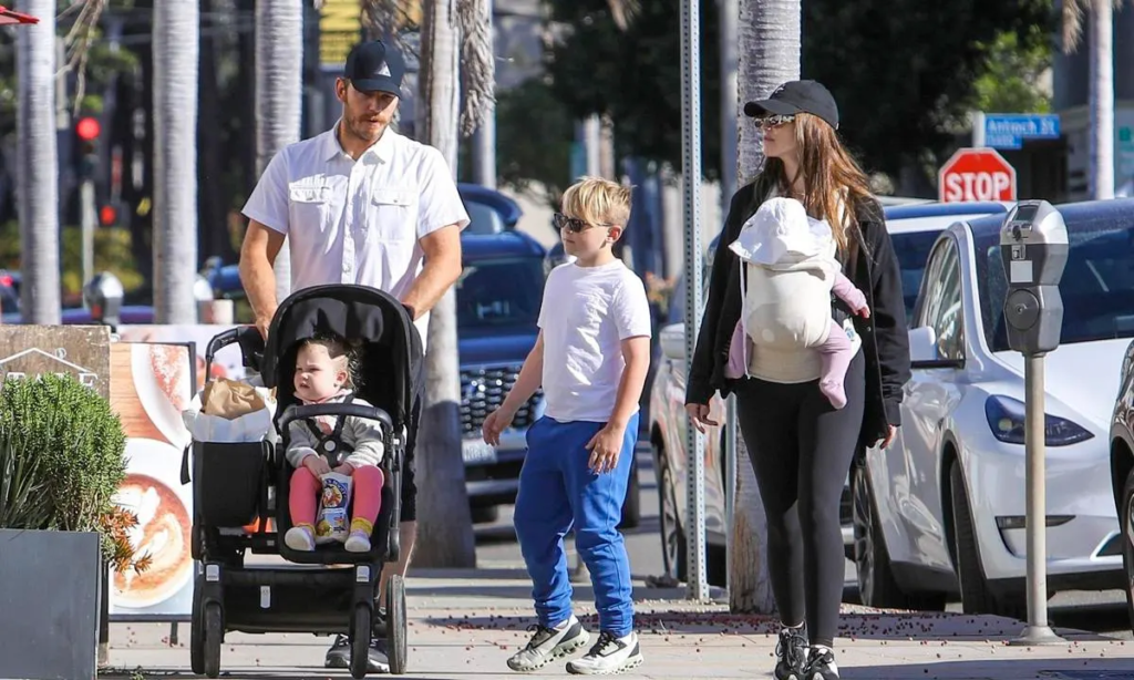 Chris Pratt spending time with his family