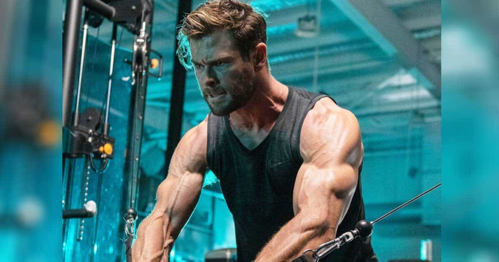 Chris Hemsworth gym training 