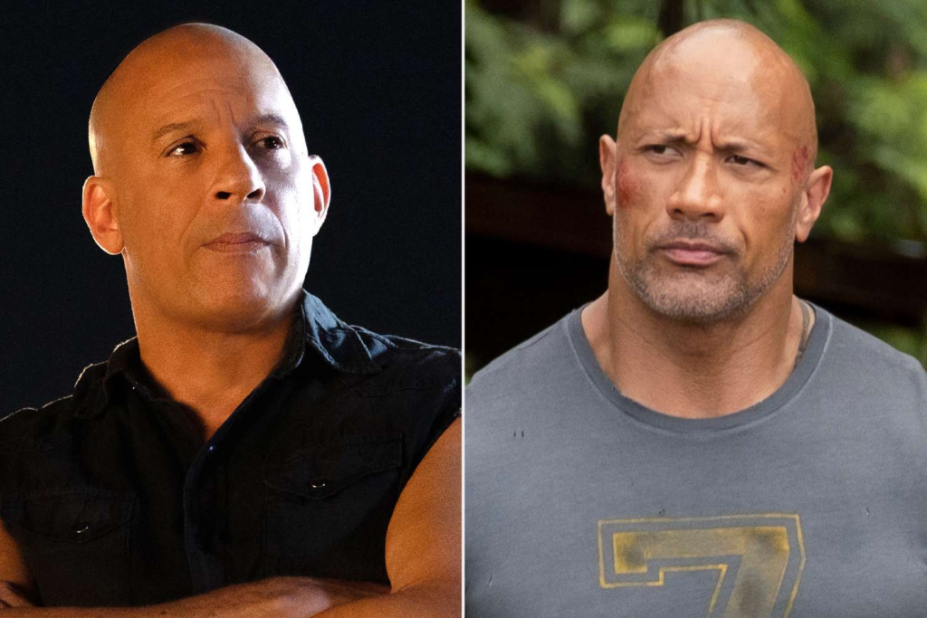 Dwayne Johnson and Vin Diesel