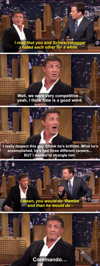 Sylvester Stallone's Competitive Relationship with Arnold Schwarzenegger
