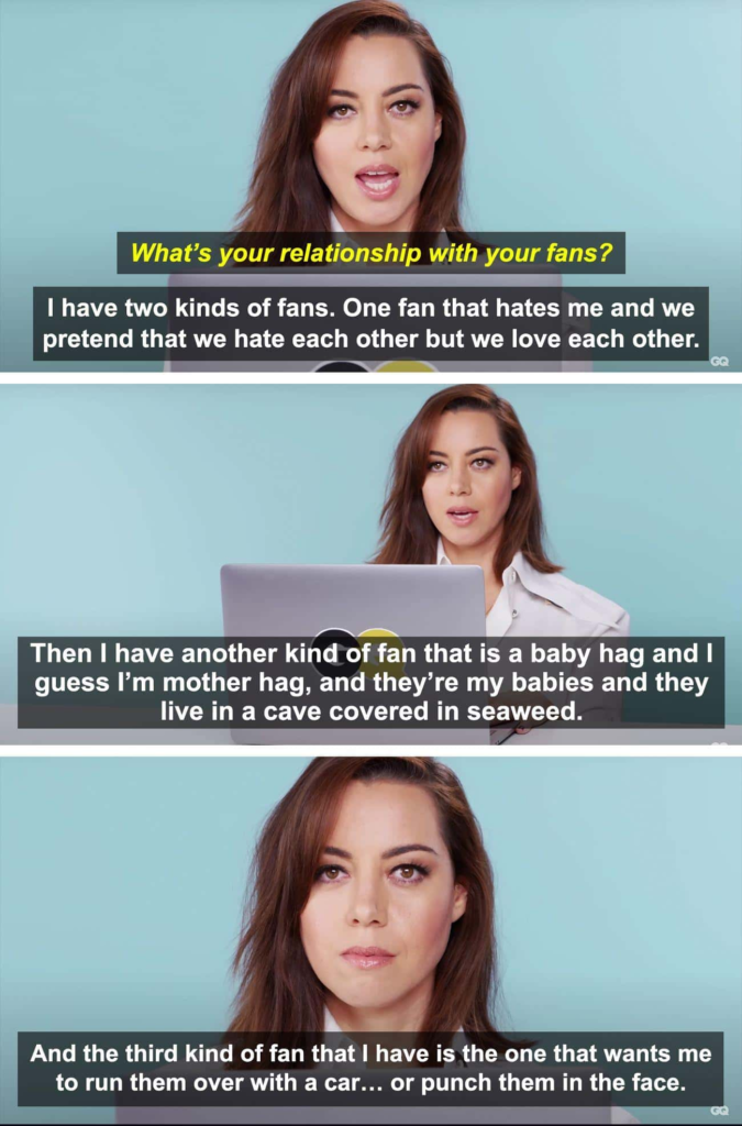 Aubrey Plaza's Relationship with Fans