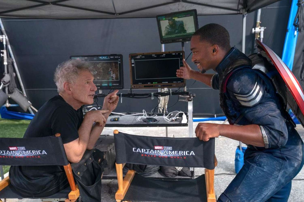 Anthony Mackie with Harrison Ford