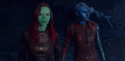 Gamora and Nebula in Guardians of the Galaxy