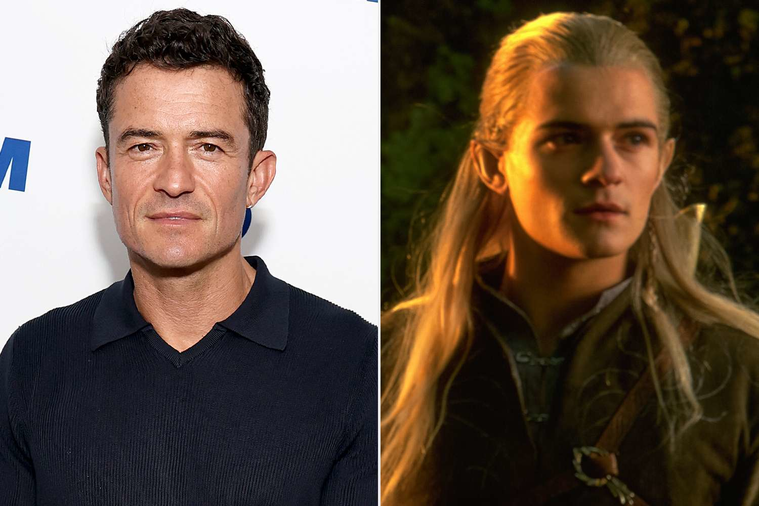 Orlando Bloom as himself and in his iconic role as Legolas from The Lord of the Rings franchise