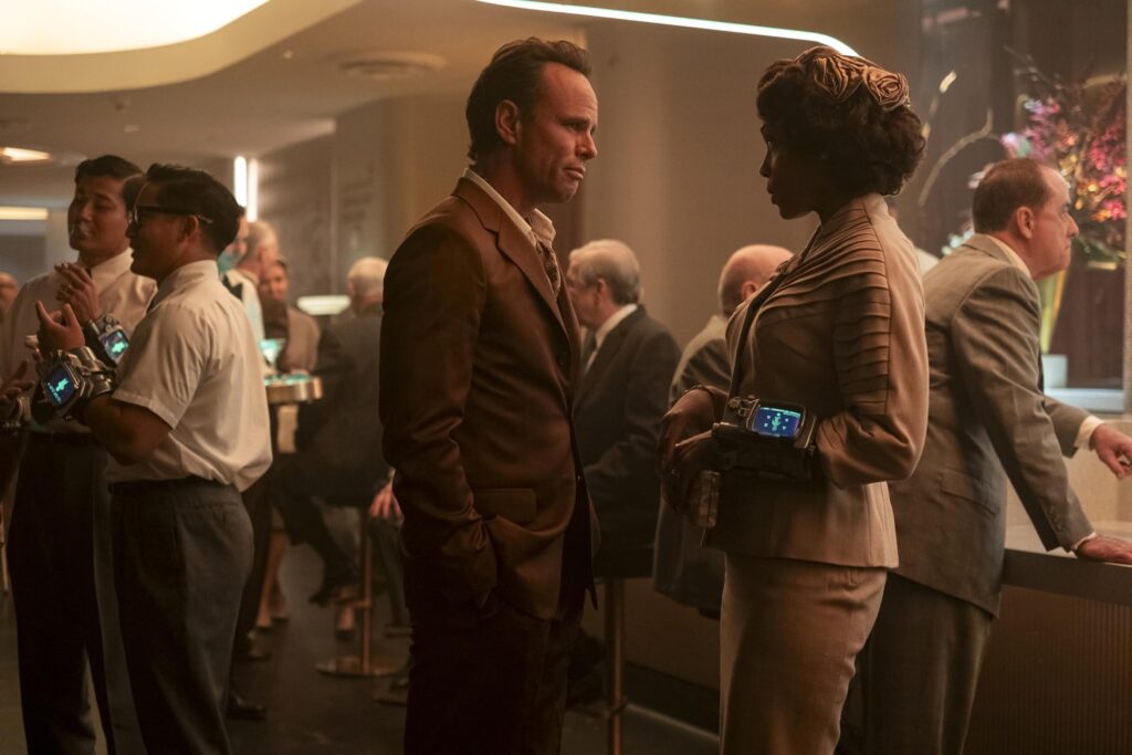 Walton Goggins and Frances Turner in Fallout (2024)