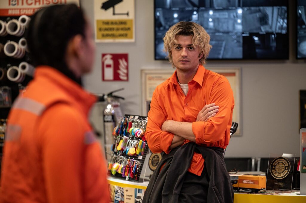 Liam Neeson and Joe Keery in Cold Storage (2026)