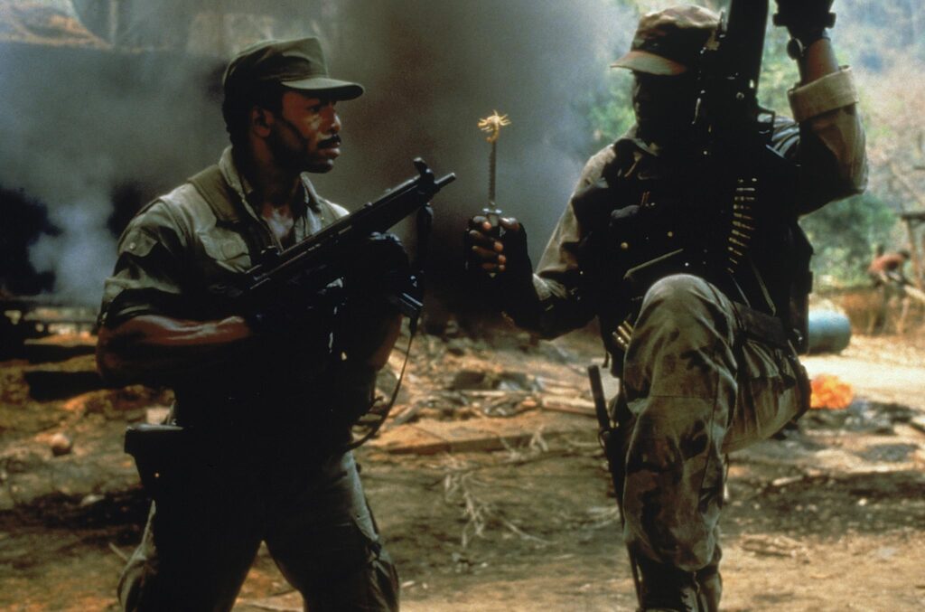 Carl Weathers and Bill Duke in Predator (1987)