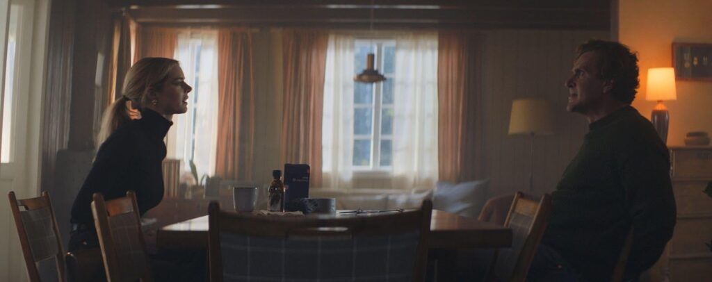 Jason Segel and Samara Weaving in Over Your Dead Body (2026)