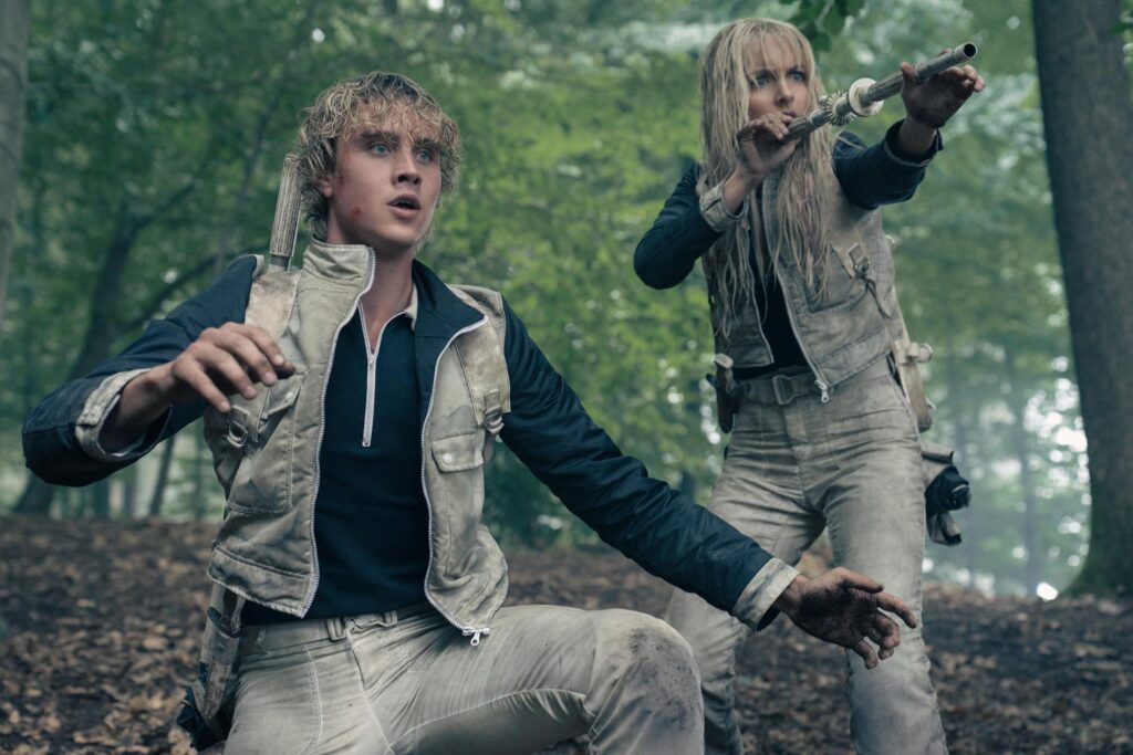 Joseph Zada and Mckenna Grace in The Hunger Games: Sunrise on the Reaping (2026)