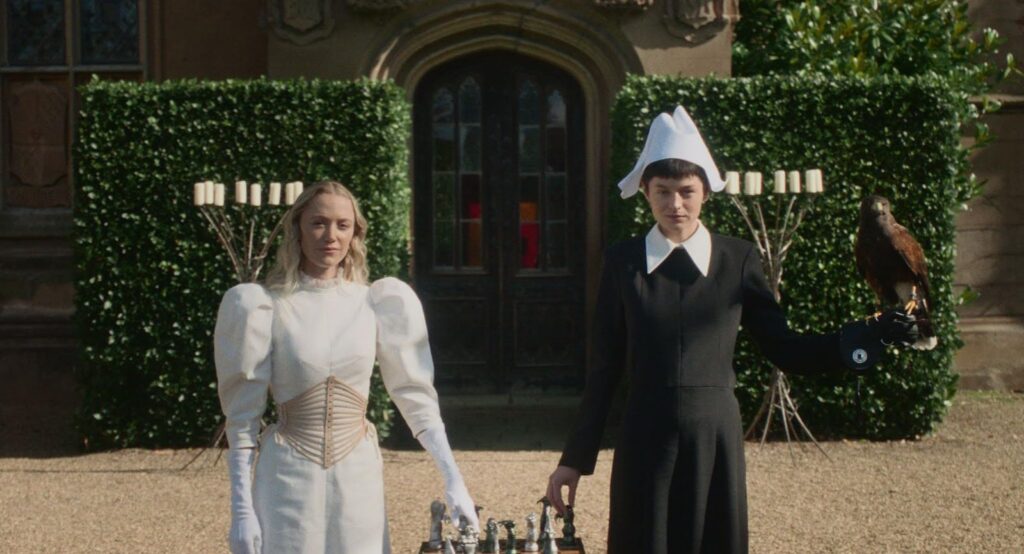 Emma Corrin in A Murder at the End of the World (2023)