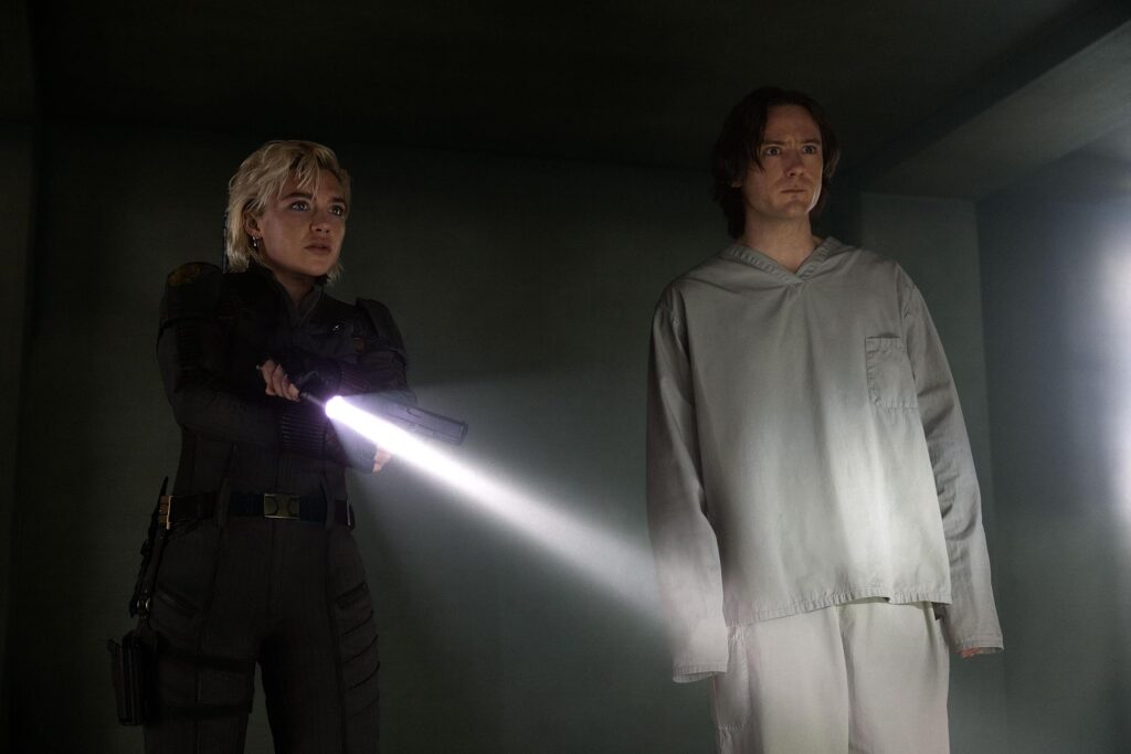 Lewis Pullman and Florence Pugh in Thunderbolts* (2025)