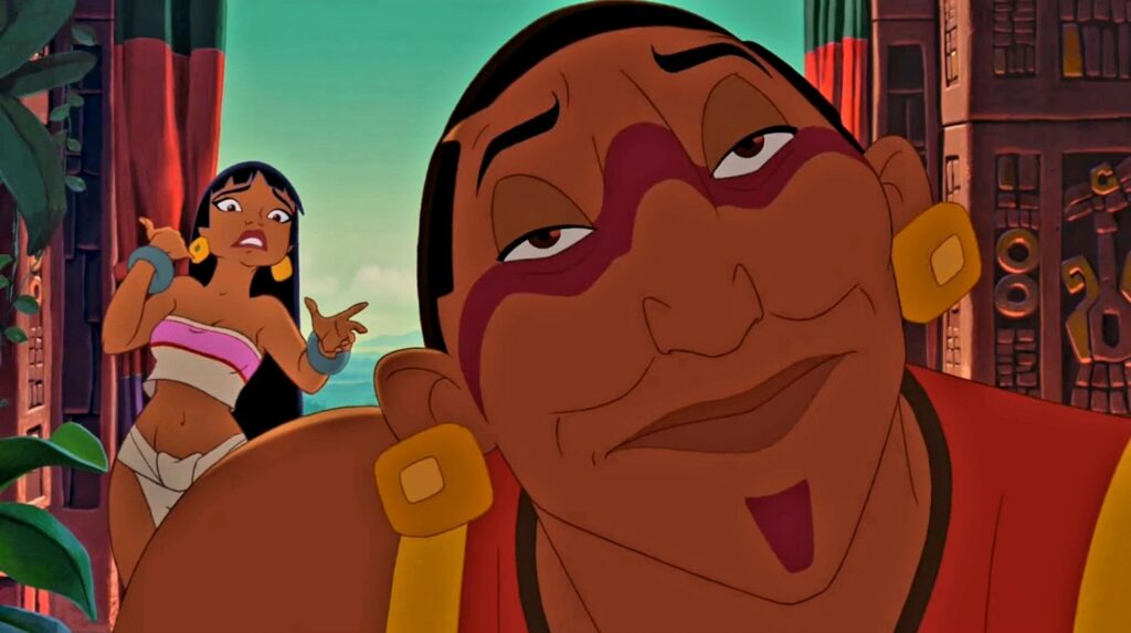 Armand Assante and Rosie Perez in The Road to El Dorado (2000)