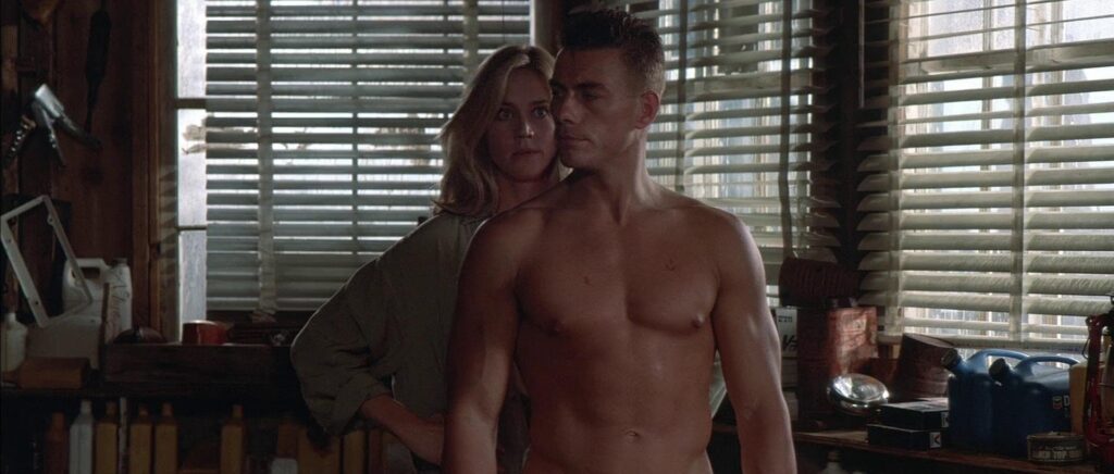 Jean-Claude Van Damme and Ally Walker in Universal Soldier (1992)