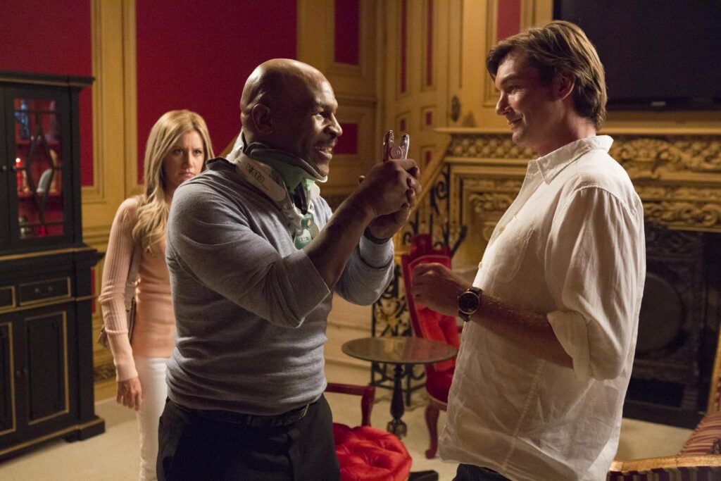 Jerry O'Connell, Mike Tyson, and Ashley French in Scary Movie 5 (2013)