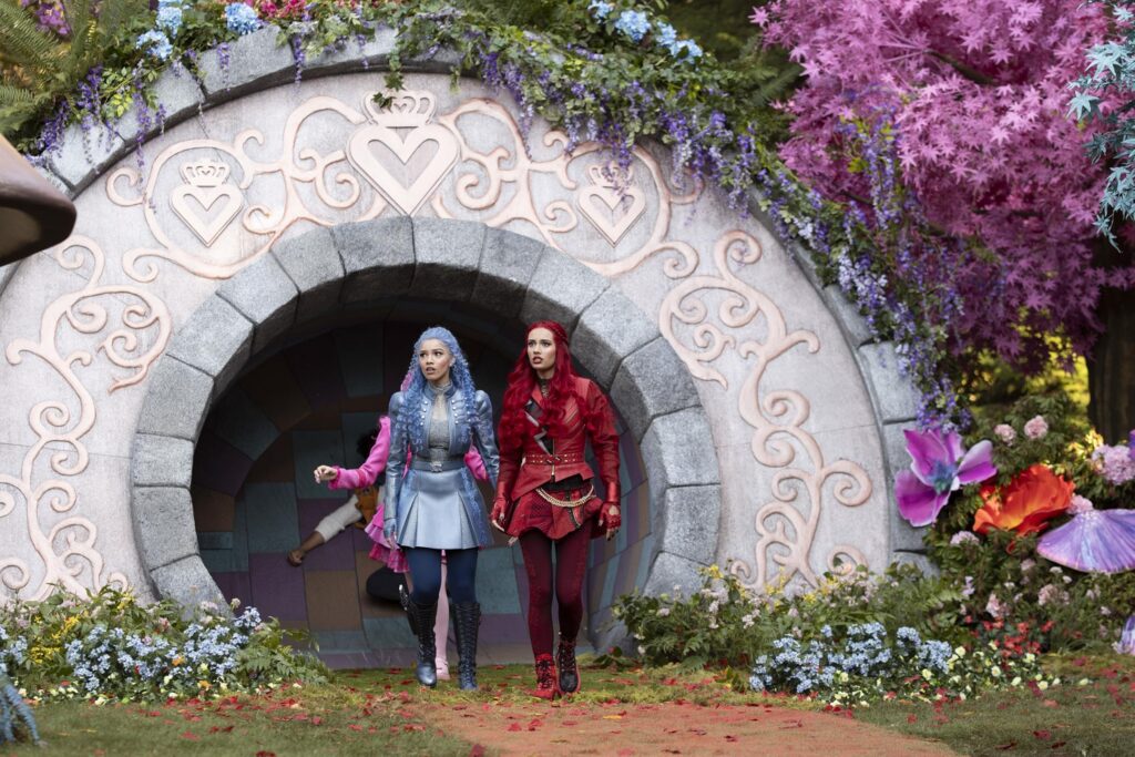 Malia Baker and Kylie Cantrall in Descendants: Wicked Wonderland (2026)
