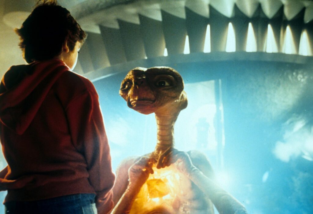 Henry Thomas and Pat Welsh in E.T. the Extra-Terrestrial (1982)