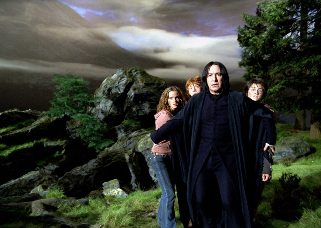 Daniel Radcliffe and Emma Watson in Harry Potter and the Prisoner of Azkaban (2004)