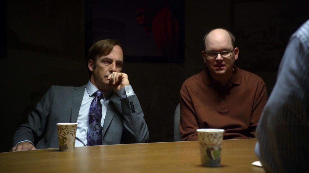 Bob Odenkirk, Rhea Seehorn, and Lavell Crawford in Better Call Saul (2015)