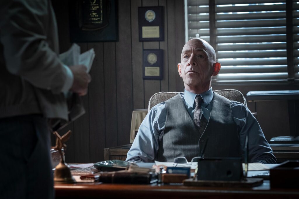 J.K. Simmons and Eamon Sweeney in The Westies (2026)