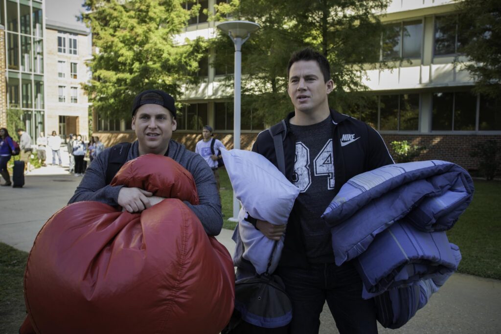 Channing Tatum and Jonah Hill in 22 Jump Street (2014)