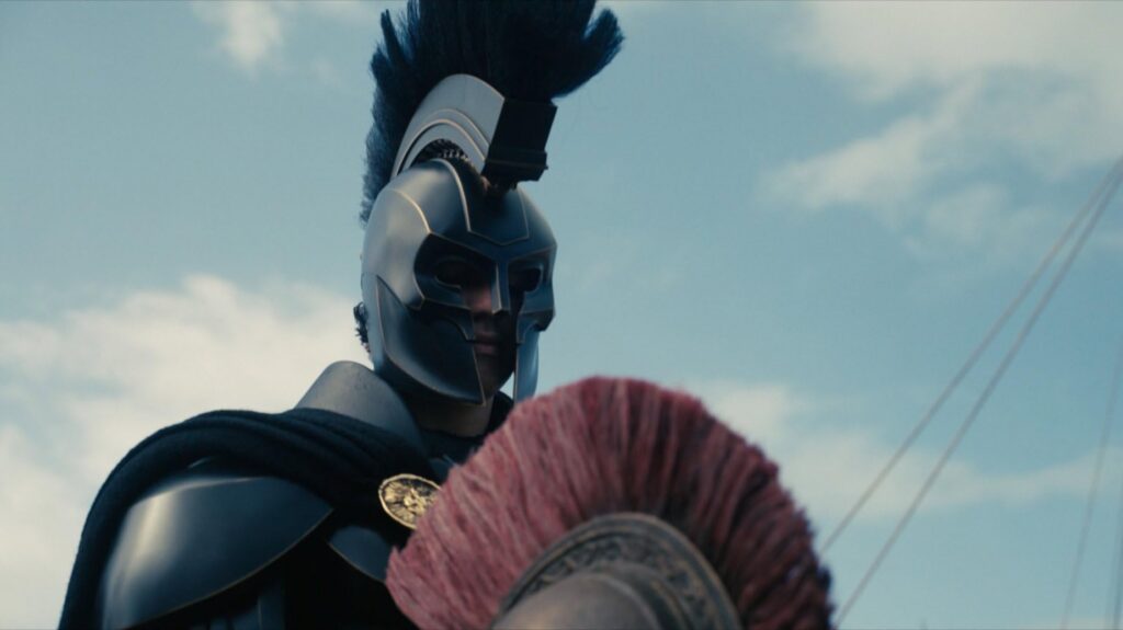 Matt Damon and Benny Safdie in The Odyssey (2026)