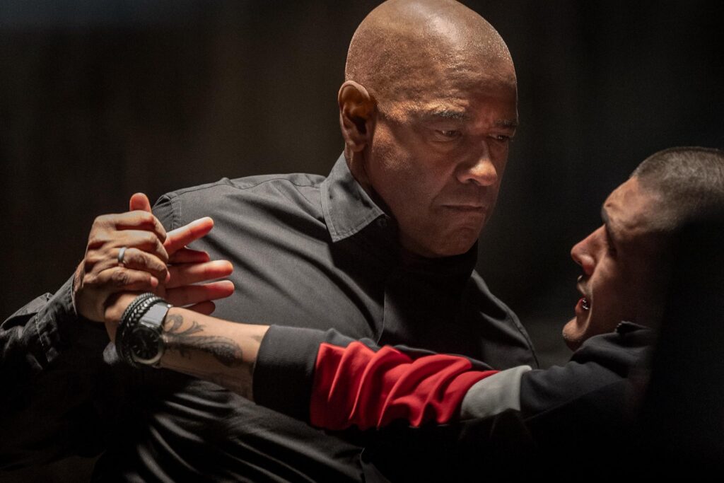 Denzel Washington and Dakota Fanning in The Equalizer 3 (2023)