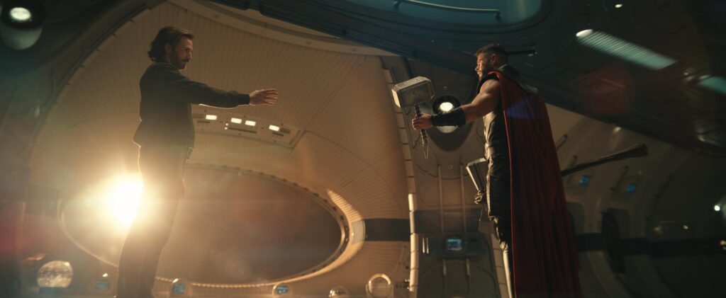 Chris Evans and Chris Hemsworth in Avengers: Doomsday (2026)