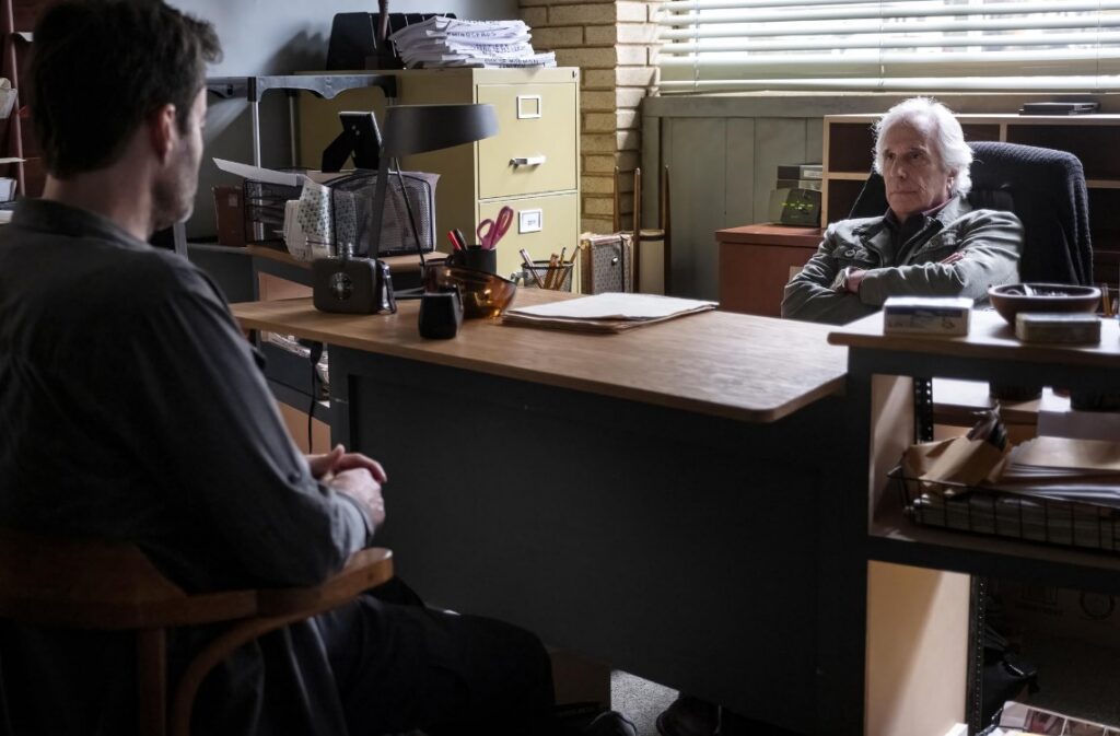 Henry Winkler and Bill Hader in forgiving jeff (2022)
