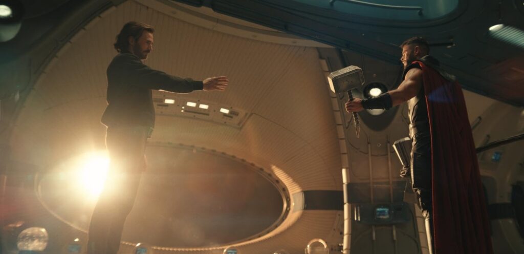 Chris Evans and Chris Hemsworth in Avengers: Doomsday (2026)