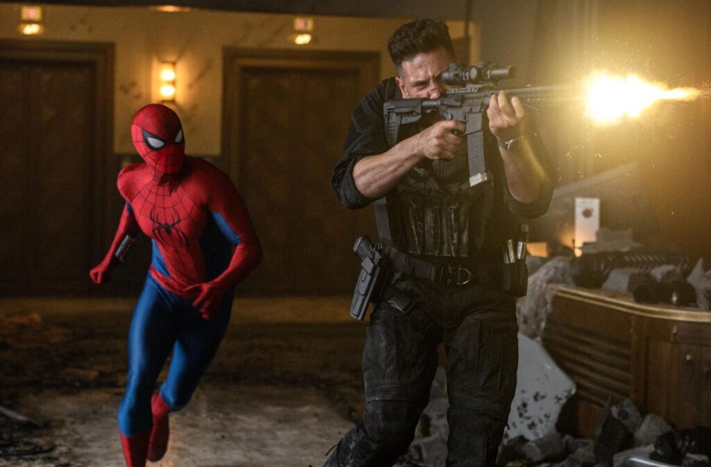 Jon Bernthal and Tom Holland in Spider-Man: Brand New Day (2026)