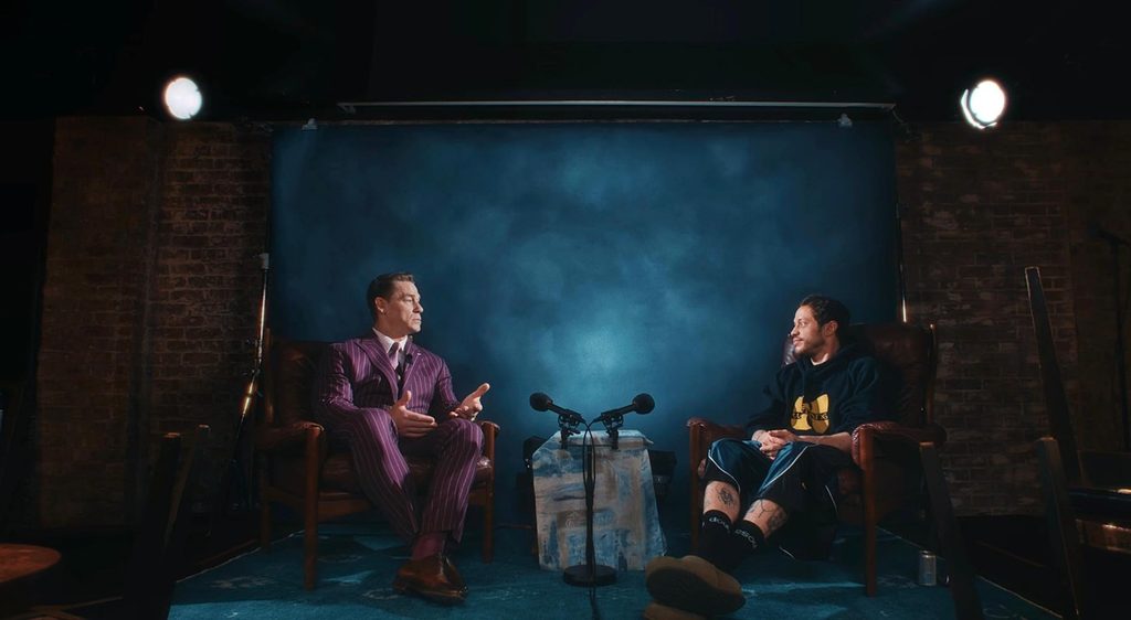 Pete Davidson and John Cena in The Pete Davidson Show (2026)