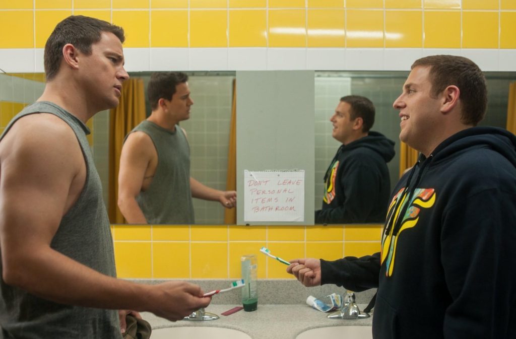 Channing Tatum and Jonah Hill in 22 Jump Street (2014)